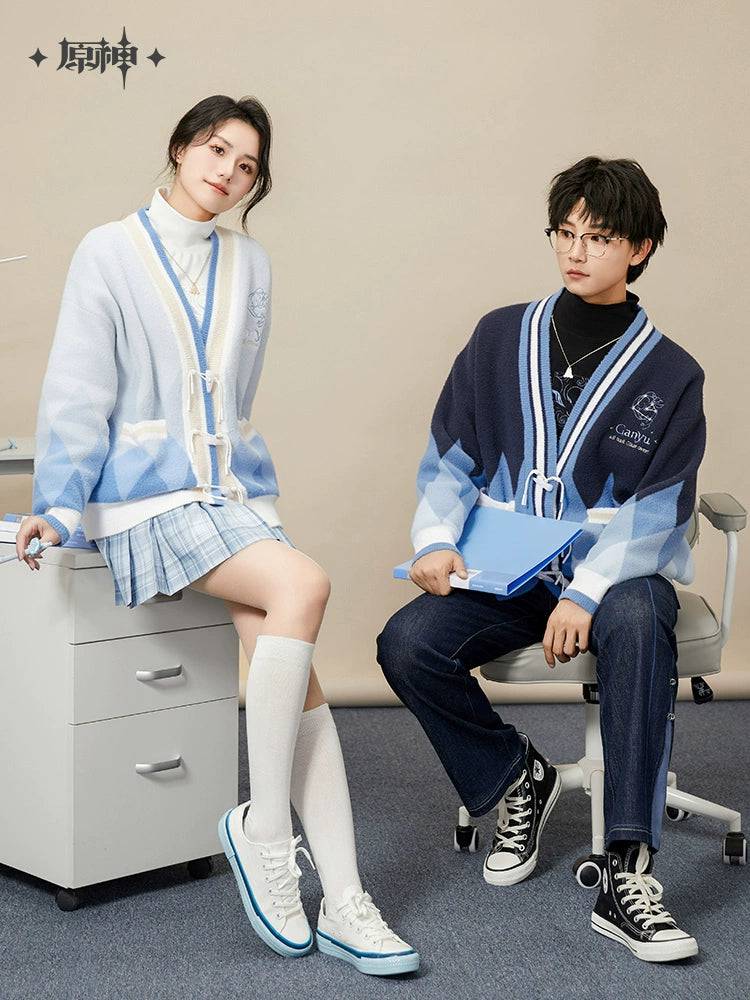 Genshin Impact Ganyu Theme Series Knitted Cardigan