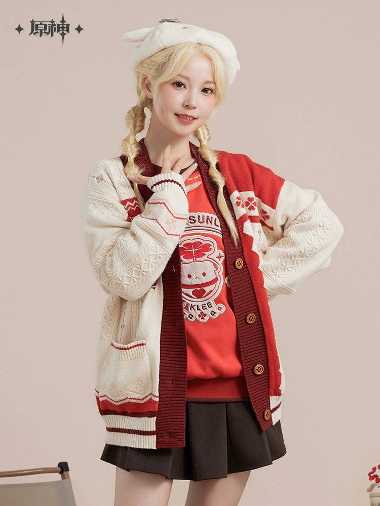 Genshin Impact Klee-Themed Series Knitted Cardigan - Image 3