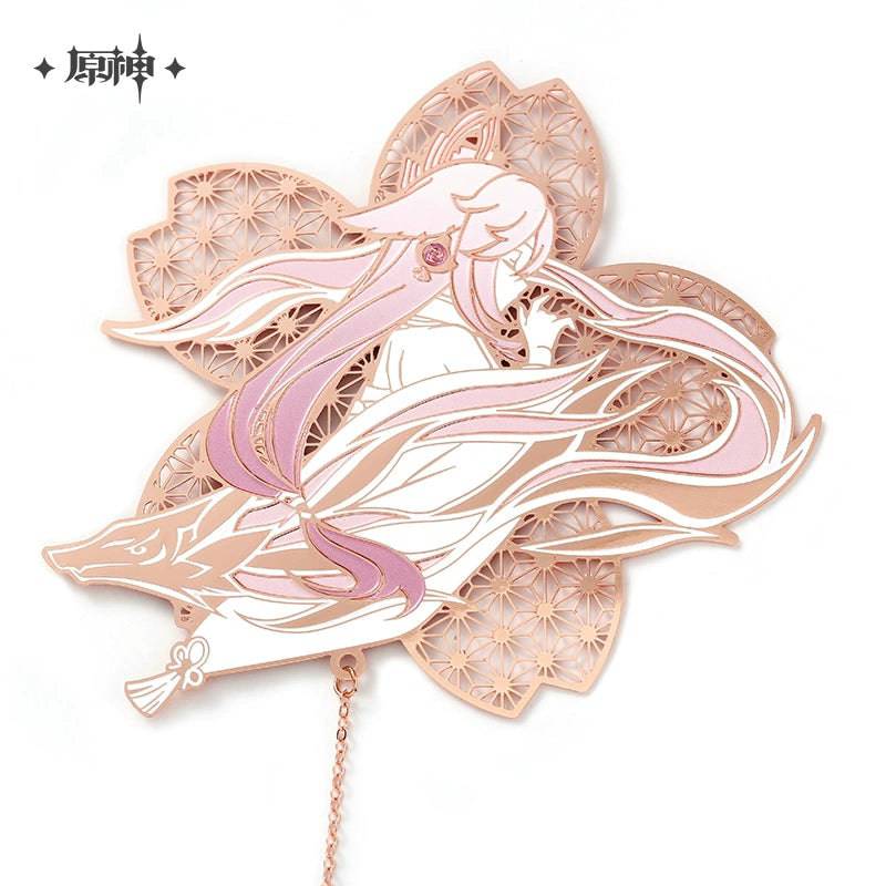 Genshin Impact Yae Miko Theme Series Metal Bookmark Keychain - Image 6