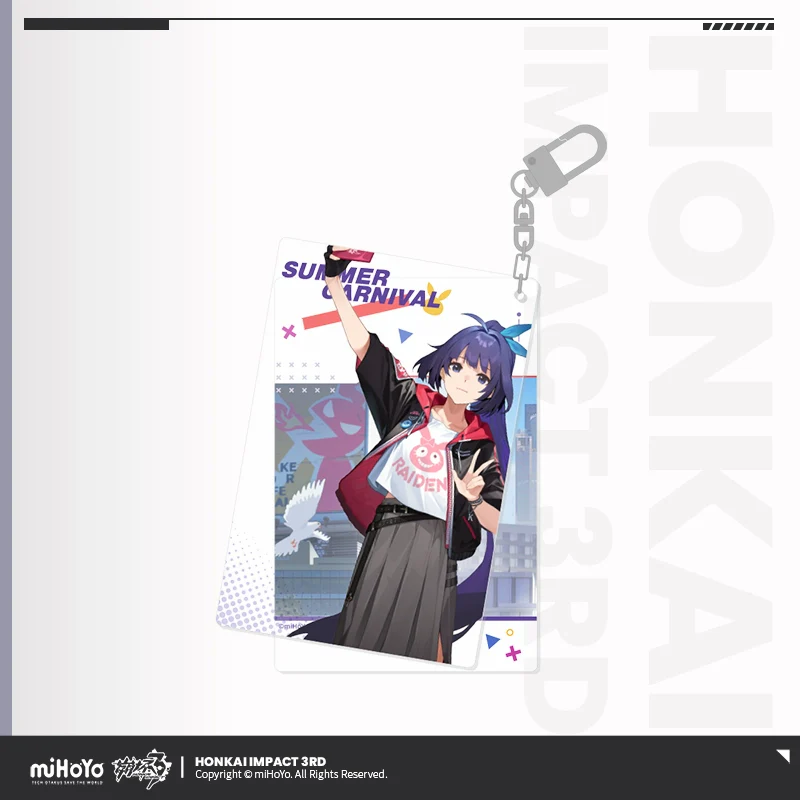 Honkai Impact 3rd Acrylic Quicksand Keychain Summer Carnival Series - Image 4