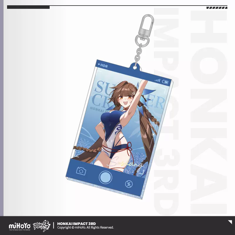 Honkai Impact 3rd Acrylic Quicksand Keychain Summer Series - Image 8