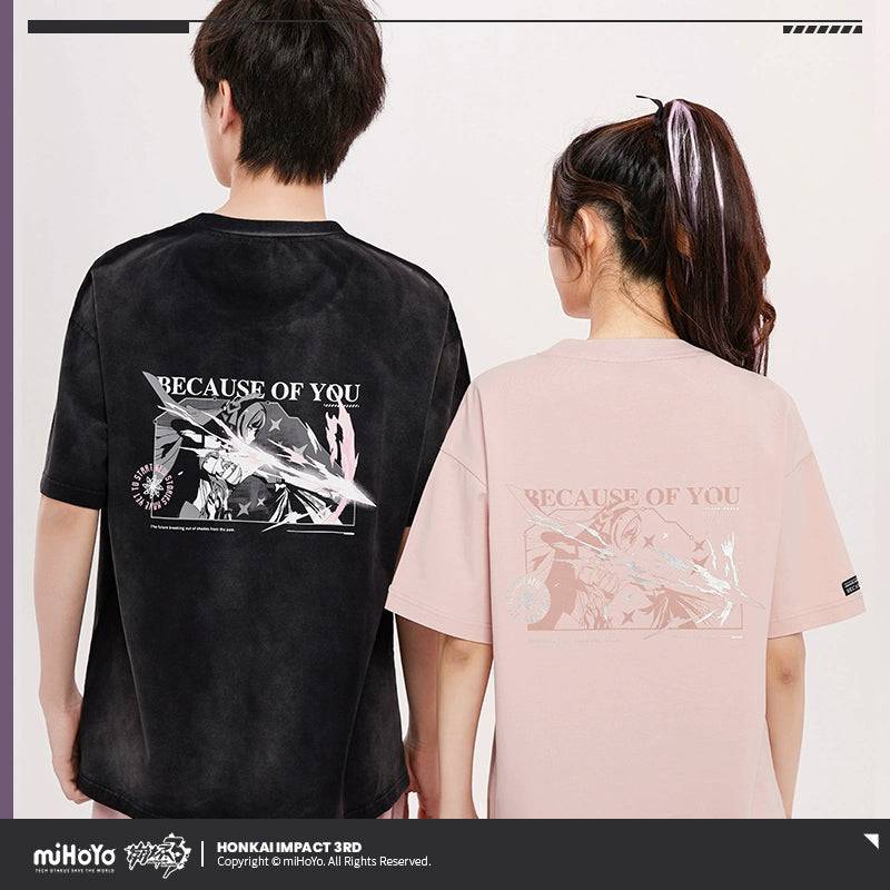 Honkai Impact 3rd Elysia Because of You Theme T-Shirt - Image 2