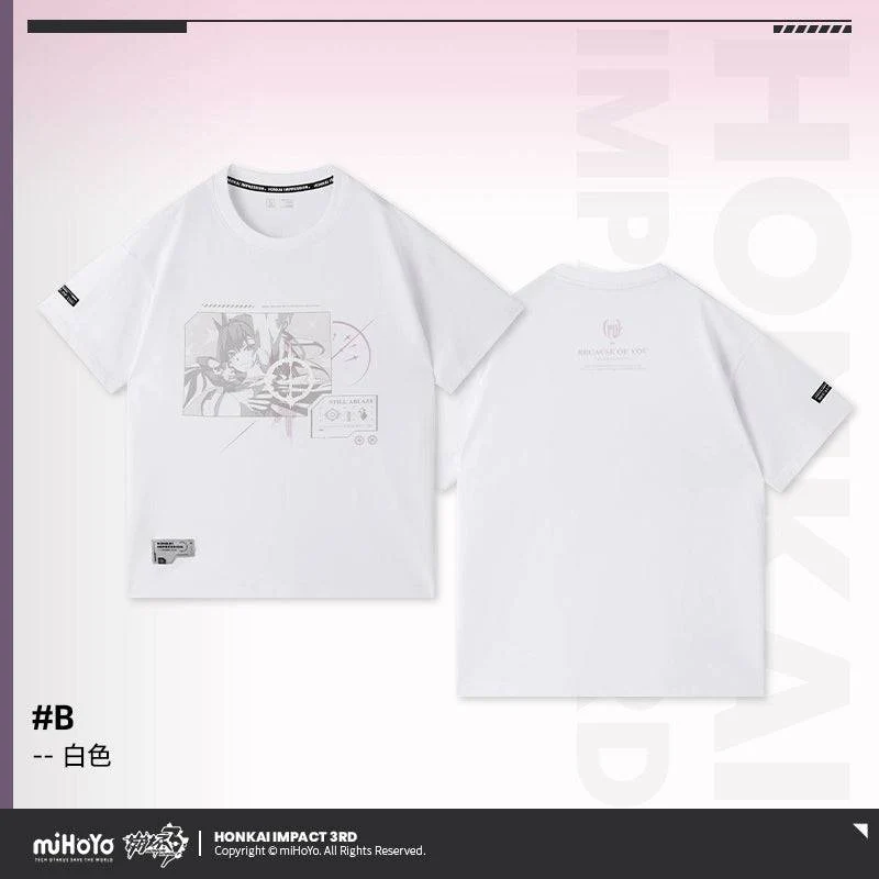 Honkai Impact 3rd Elysia Because of You Theme T-Shirt - Image 21