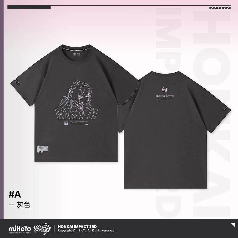Honkai Impact 3rd Elysia Because of You Theme T-Shirt - Image 25