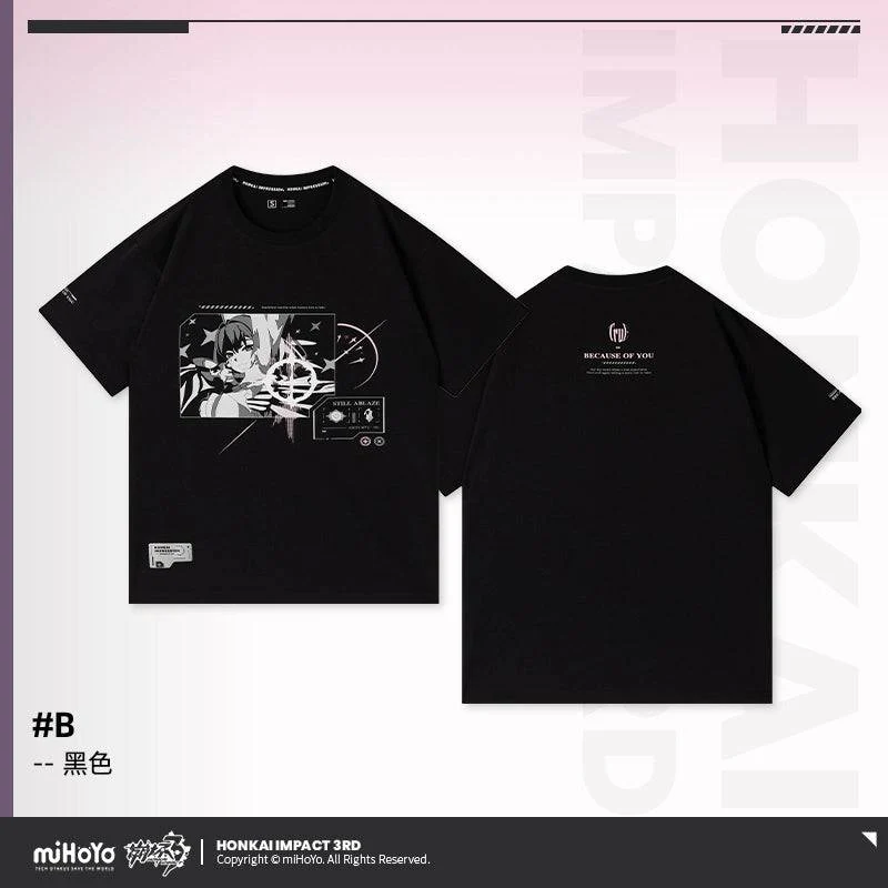 Honkai Impact 3rd Elysia Because of You Theme T-Shirt - Image 27