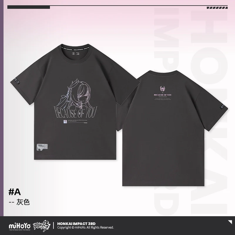 Honkai Impact 3rd Elysia Because of You Theme T-Shirt - Image 39