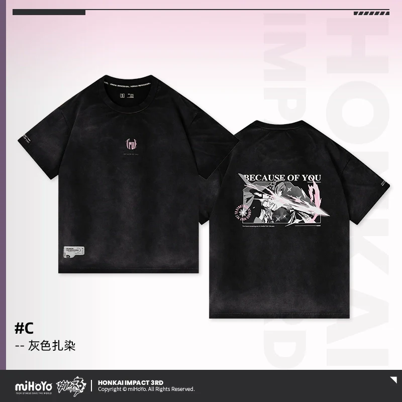 Honkai Impact 3rd Elysia Because of You Theme T-Shirt - Image 47