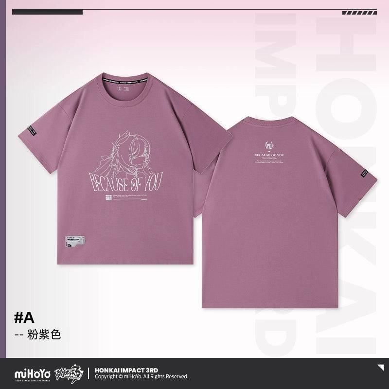 Honkai Impact 3rd Elysia Because of You Theme T-Shirt - Image 55