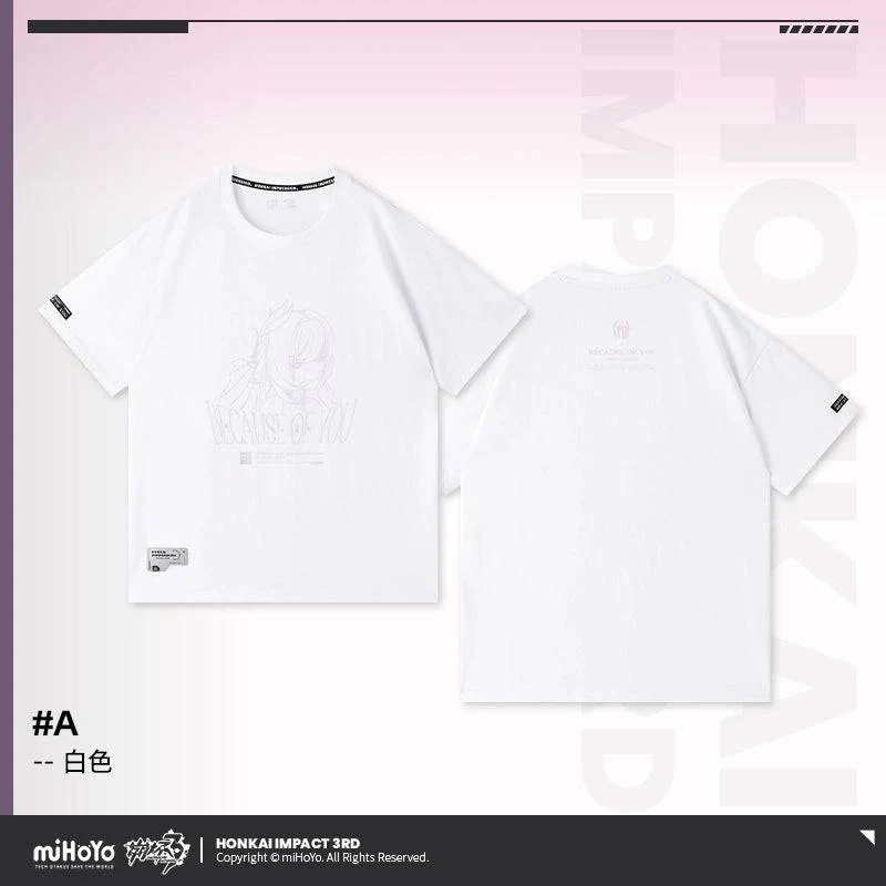 Honkai Impact 3rd Elysia Because of You Theme T-Shirt - Image 7