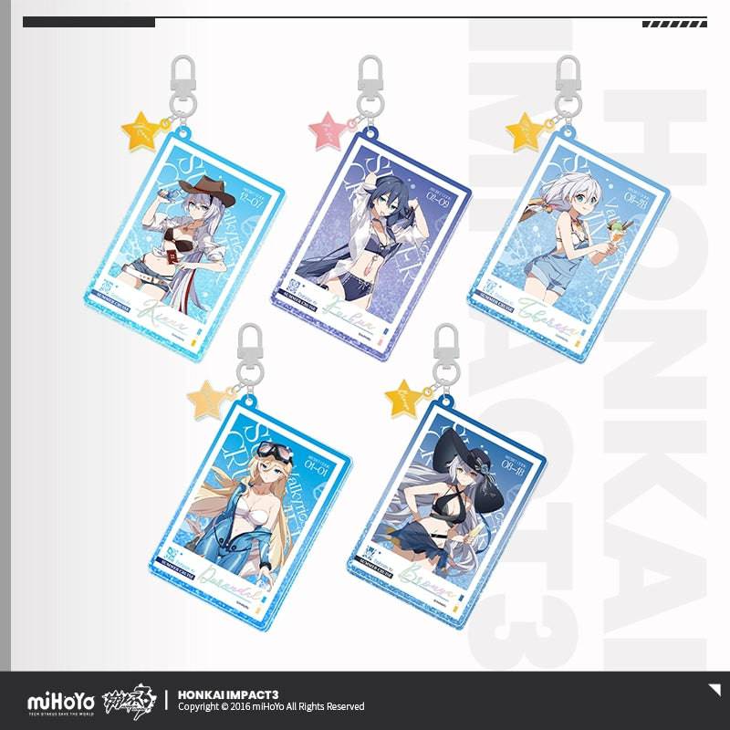 Honkai Impact 3rd Summer Collection Quicksand Acrylic Pendant - Image 2
